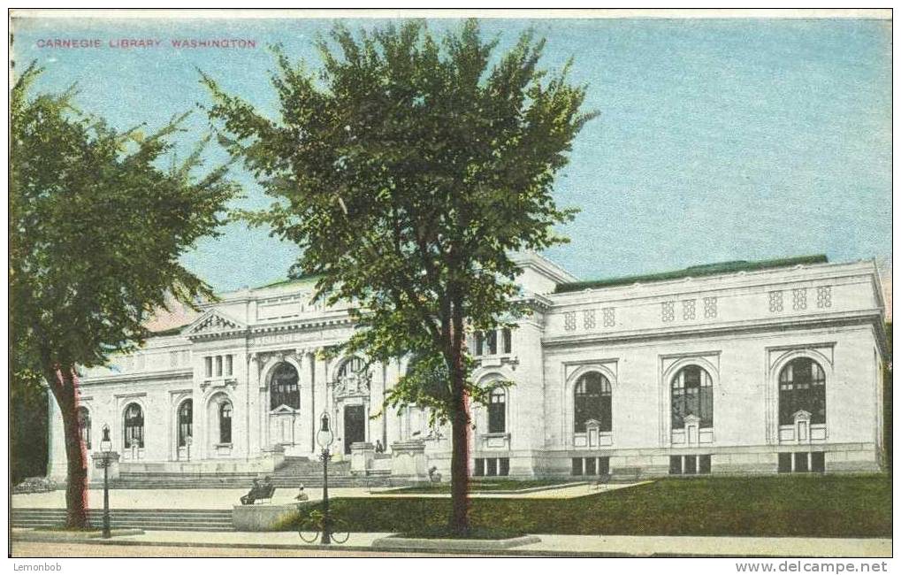 USA – United States – Carnegie Library, Washington Early 1900s Unused Postcard [P3640] - Washington DC