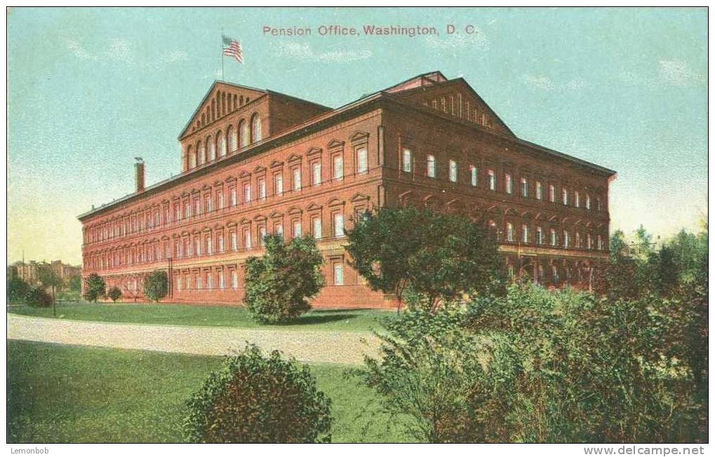 USA – United States – Pension Office, Washington, D.C. Early 1900s Unused Postcard [P3643] - Washington DC