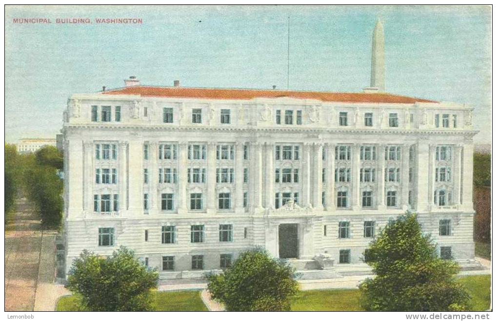 USA – United States – Municipal Building, Washington Early 1900s Unused Postcard [P3644] - Washington DC