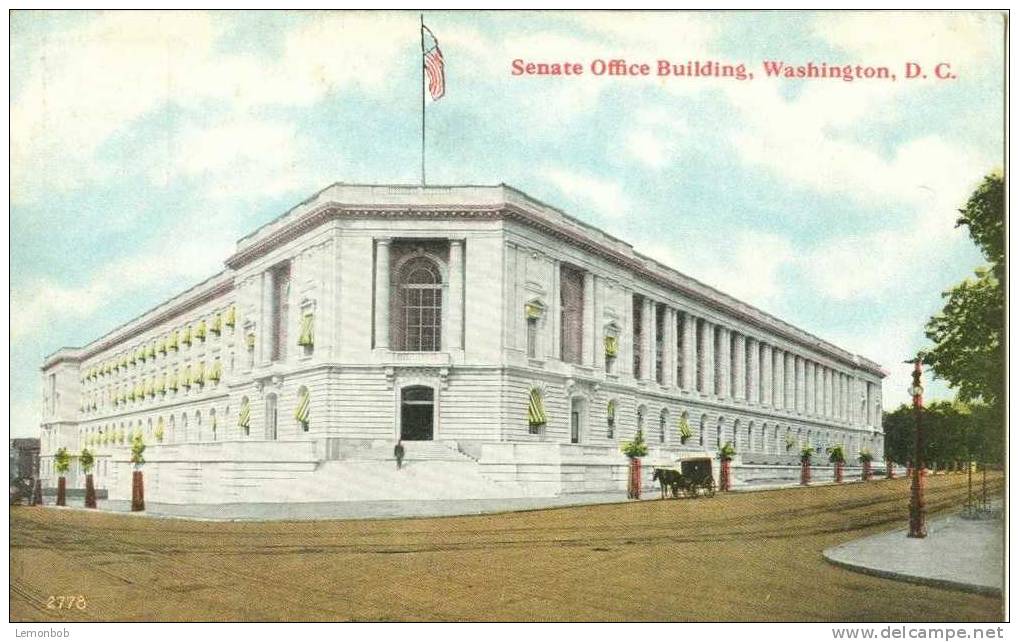 USA – United States – Senate Office Building, Washington D.C. Early 1900s Unused Postcard [P3645] - Washington DC