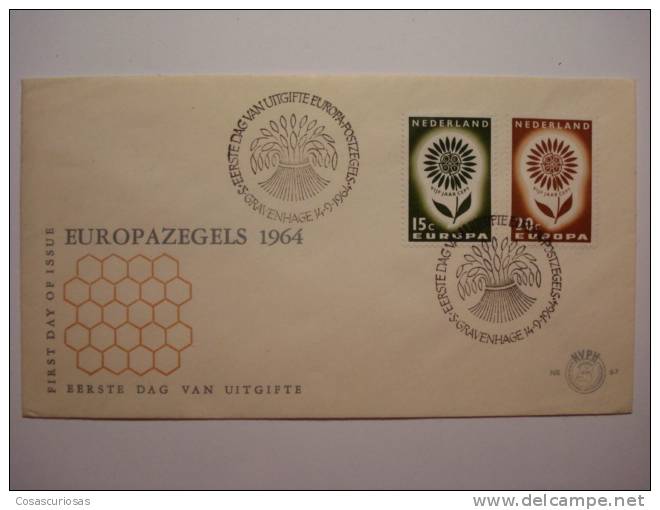 163 NEDERLAND HOLLAND HOLANDA FDC SPD COVER EUROPA 1964 - 1964