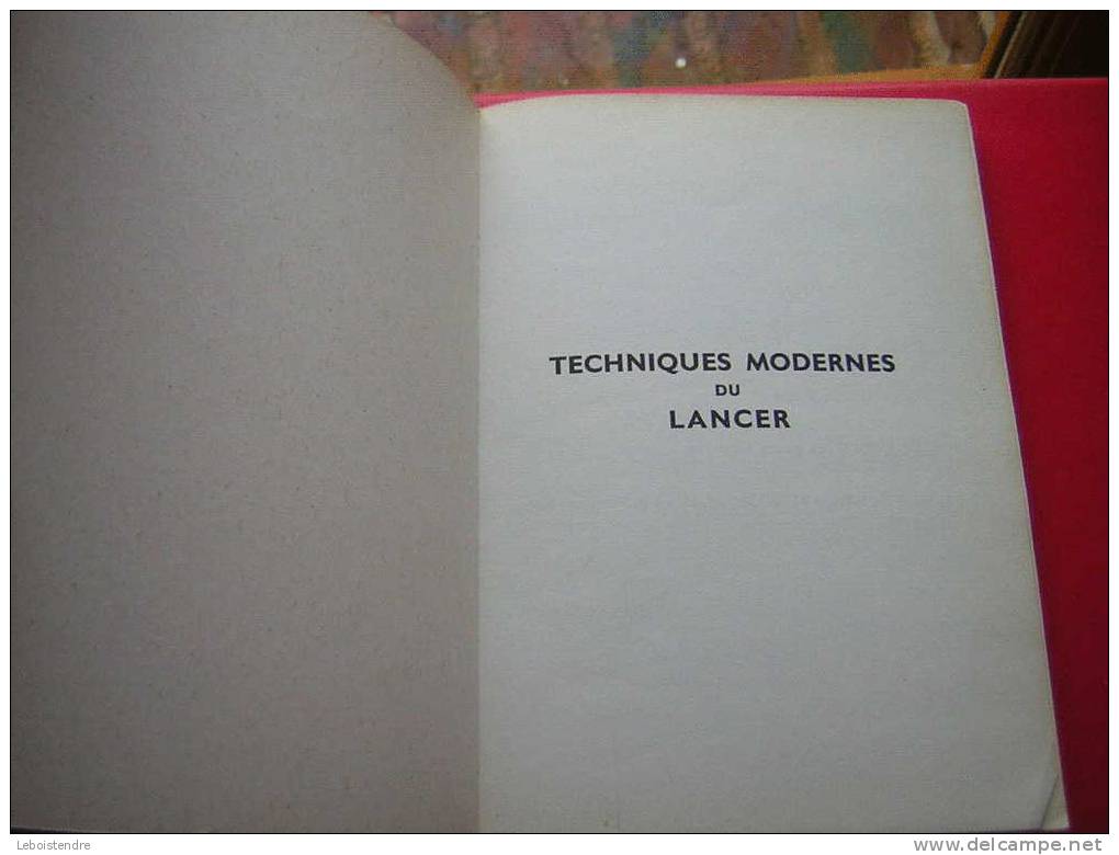 PIERRE LACOUCHE-TECHNIQUES MODERNES DU LANCER-EDITIONS BORNEMANN PARIS-1983-108 PAGES - Caza/Pezca