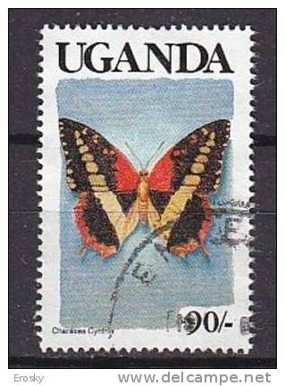 D0376  - OUGANDA UGANDA Yv N°614 PAPILLONS BUTTERFLIES - Uganda (1962-...)