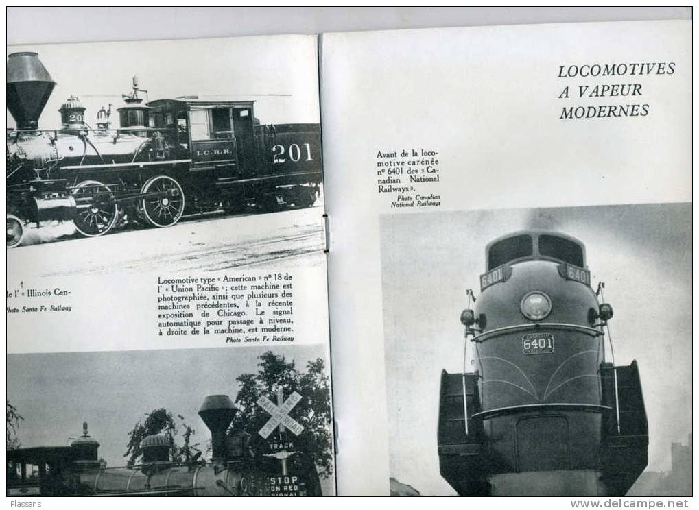LOCOMOTIVES AMÉRICAINES. Ouvrage Très Illustré De 1951. Train, Chemin De Fer - Chemin De Fer & Tramway