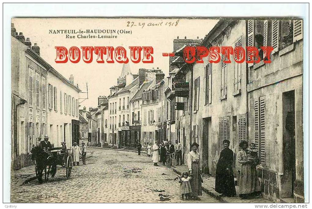 60 - NANTEUIL Le HAUDOIN - Rue Charles Lemaire - Dos Scané - Nanteuil-le-Haudouin