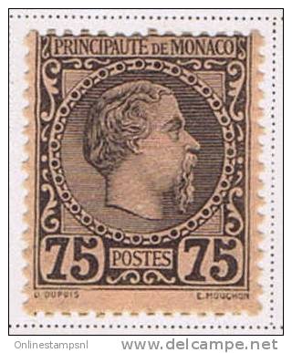 Monaco : 1885, Yvert Nr 8, Neuf Avec ( Ou Trace De) Charniere - Neufs