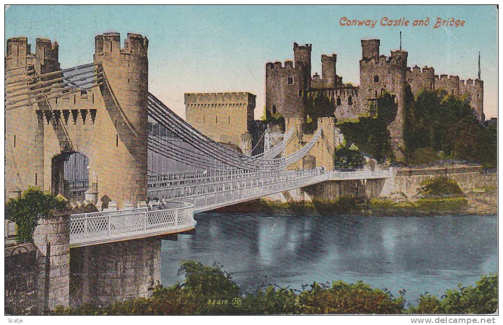 Conway - Castle And Bridge - Caernarvonshire