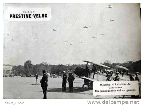 Photo Edition Prestine-Velox : Meeting D'Aviation De Vincennes ... ( Biplans ) - Aviation