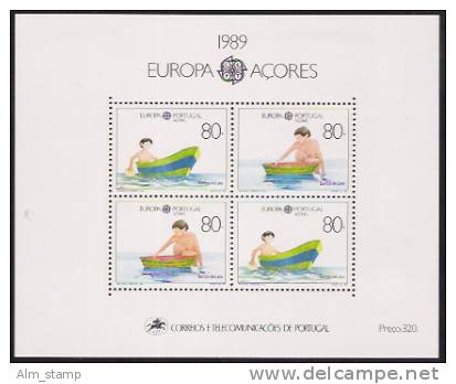 1989 Azoren  Mi. Bl.10** MNH  Europa - 1989