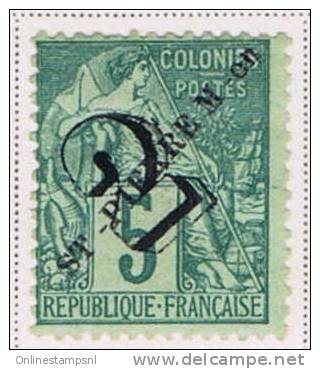 Saint-Pierre & Miquelon:  1892 Yv 40, Neuf Avec ( Ou Trace De) Charniere - Altri & Non Classificati