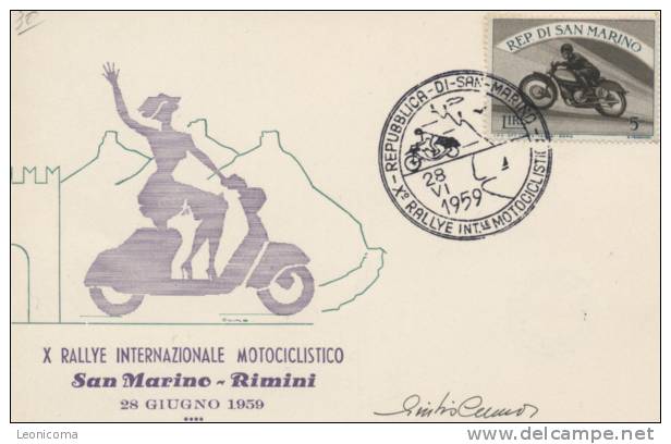 San Marino/Rimini/Giulio Cumo/Riccione "X Rallye Int.le Motociclistico -San Marino/Rimini" - 28.06.1959 - Rimini