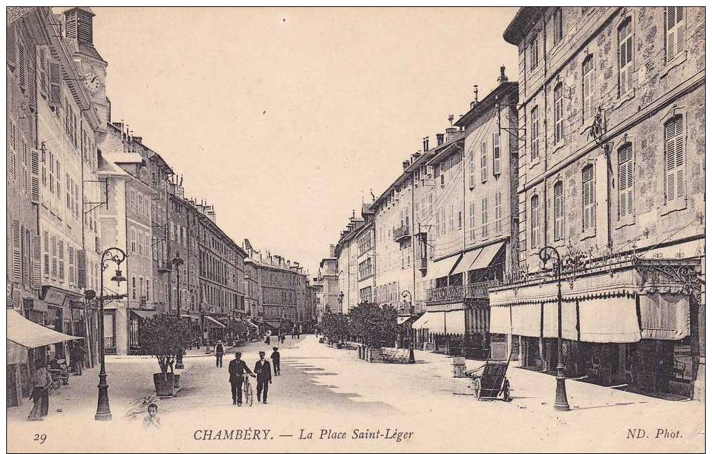 12d - 73 - Chambéry - Savoie - La Place Saint-Léger - Chambery