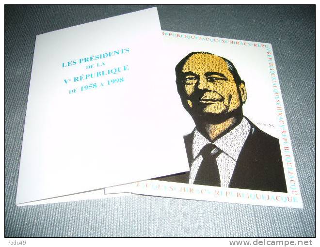 KOUPER  Serie De6 Cartes Postales Les Presidents De La V Republique - Kouper