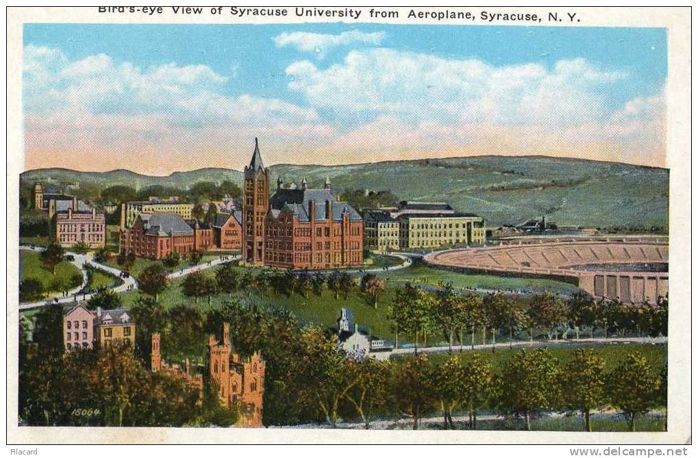 16228    Stati  Uniti,  New  York,    Syracuse,  Bird"s-eye,  View  Of  Syracuse  University  From  Aeroplane,  NV - Syracuse