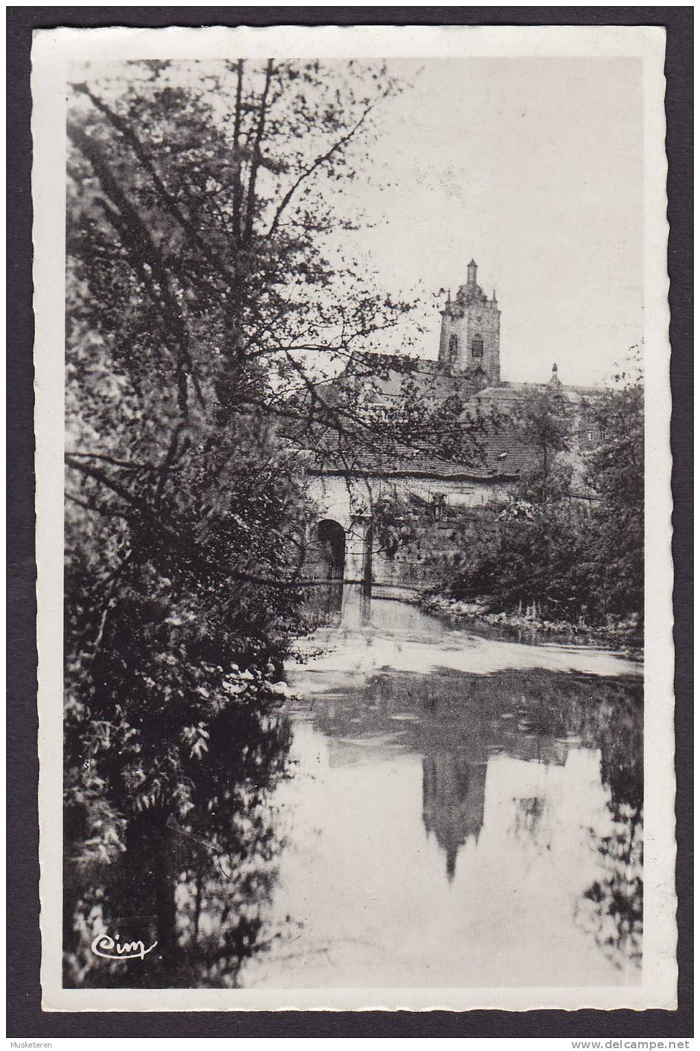 France CPA Avesnes-sur Helpe 16 - L´Helpe Au Pont Des Dames AVESNESS-SUR-HELPE 1946 FREDERICIA Danemark Photo Véritable - Avesnes Sur Helpe