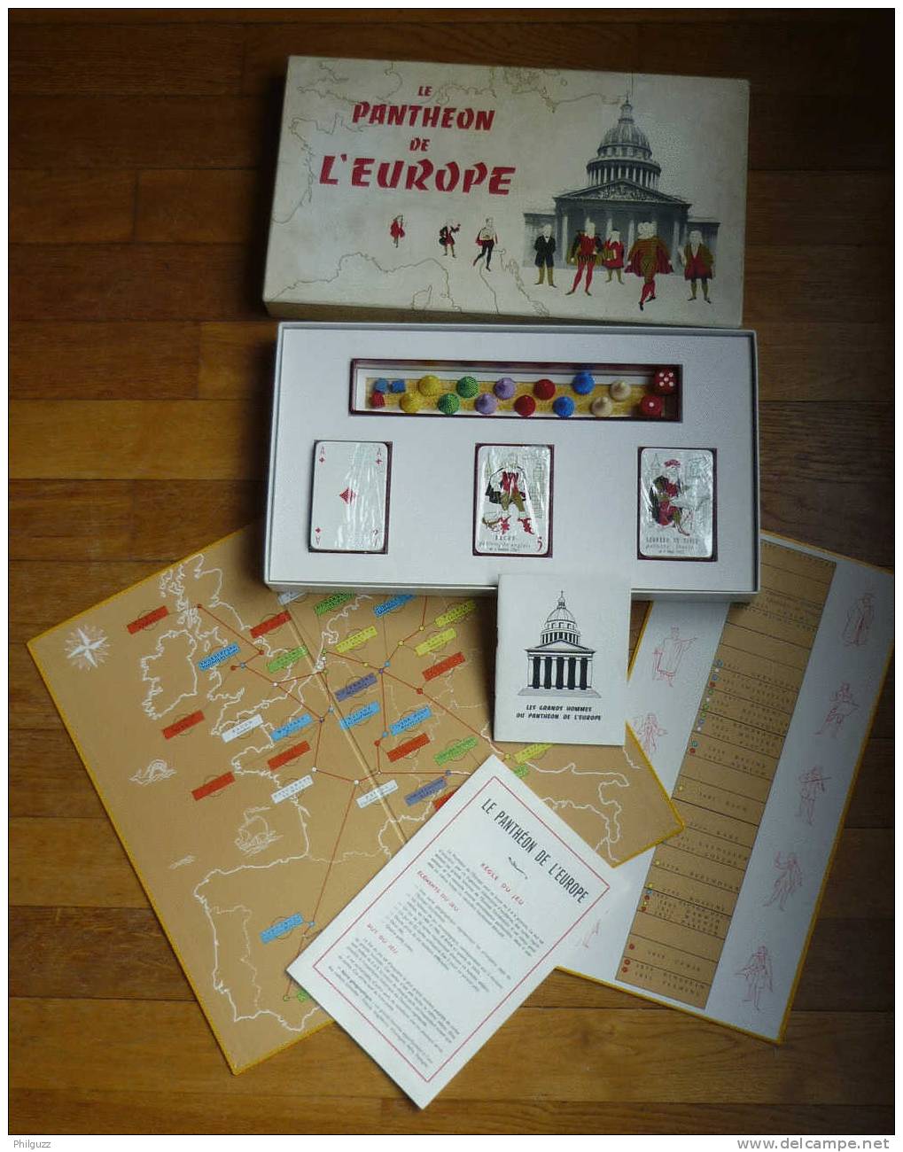 JEU DE SOCIETE LE PANTHEON DE L'EUROPE 1960 - Andere & Zonder Classificatie