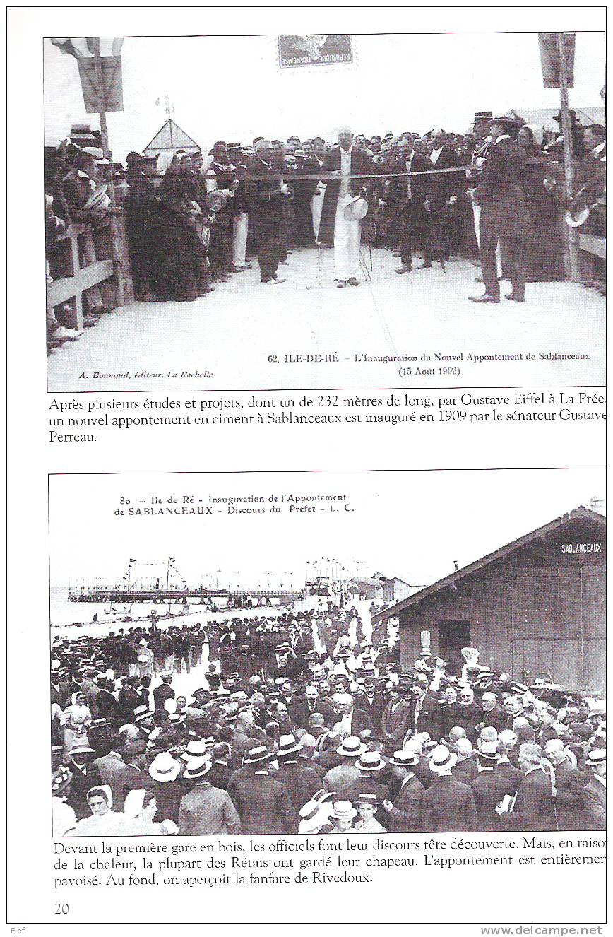 Livre RIVEDOUX;Ile De RE,"Mémoires En Images";cartes,photos;Sablanceaux;Sport Cinema (Gabin Bourvil)128 Pages ,ed Sutton - Books & Catalogs