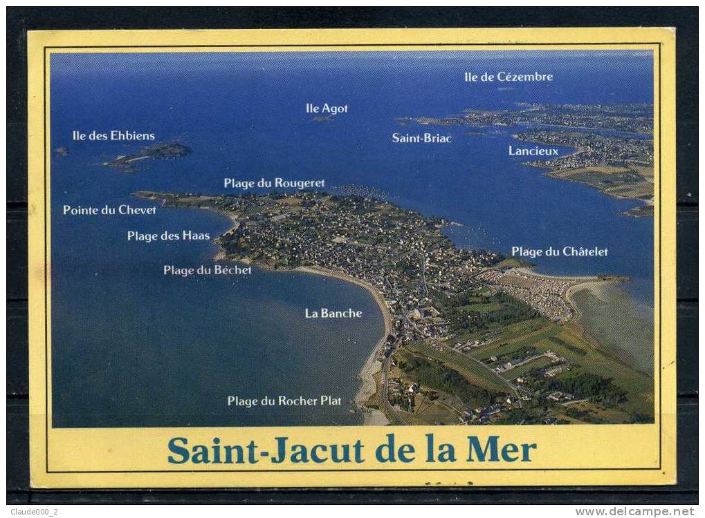 SAINT JACUT DE LA MER . Vue Générale Aérienne .  Voir Recto - Verso  (H854 ) - Saint-Jacut-de-la-Mer