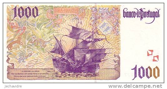 PORTUGAL  1 000 Escudos   Daté Du 07 Novembre 2000   Pick 188d    ***** BILLET  NEUF ***** - Portugal