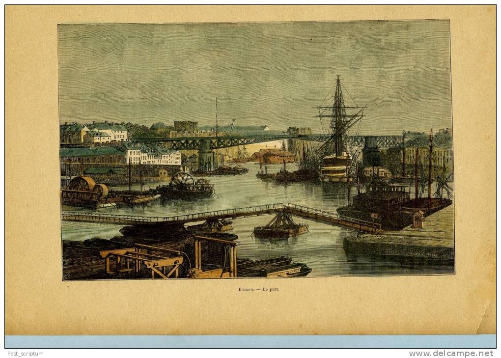 Vieux Papiers - Illustrations : Brest (Finistère) :lot D'illustrations - Other & Unclassified