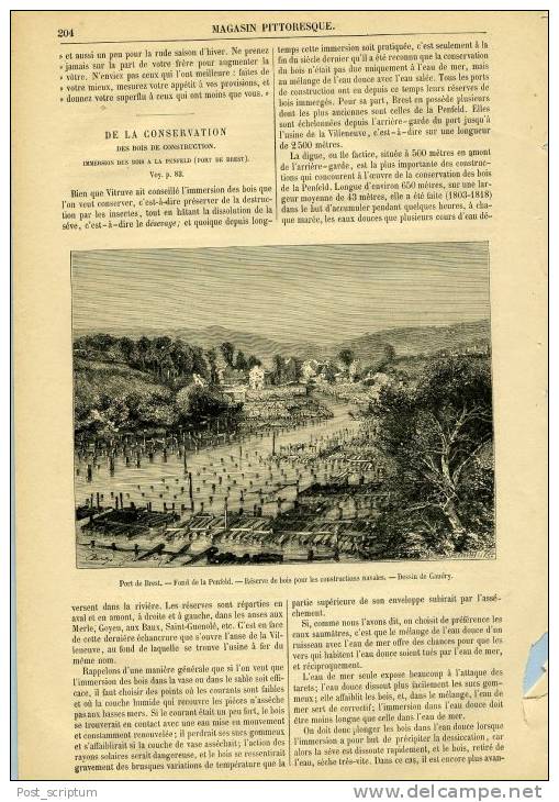 Vieux papiers - illustrations : Brest (Finistère) :lot d'illustrations