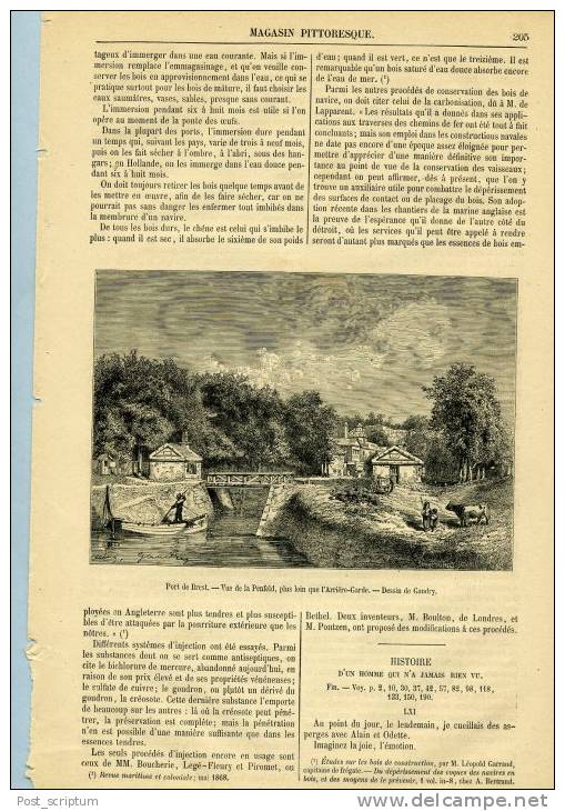 Vieux papiers - illustrations : Brest (Finistère) :lot d'illustrations