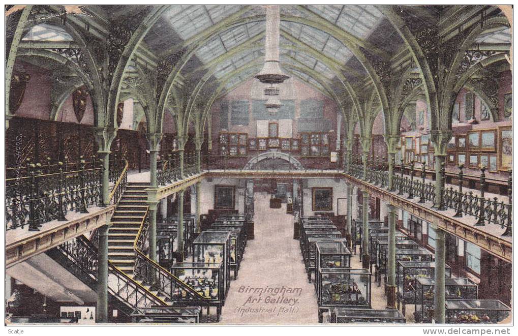 Birmingham  -  Art  Gallery (Industrial Mall.)  1907 - Birmingham