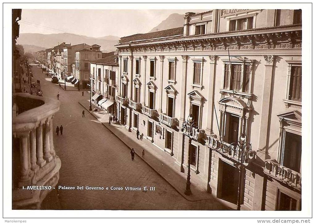 1. AVELLINO  -  Palazzo Del Governo E Corso Vittorio E. III - Avellino