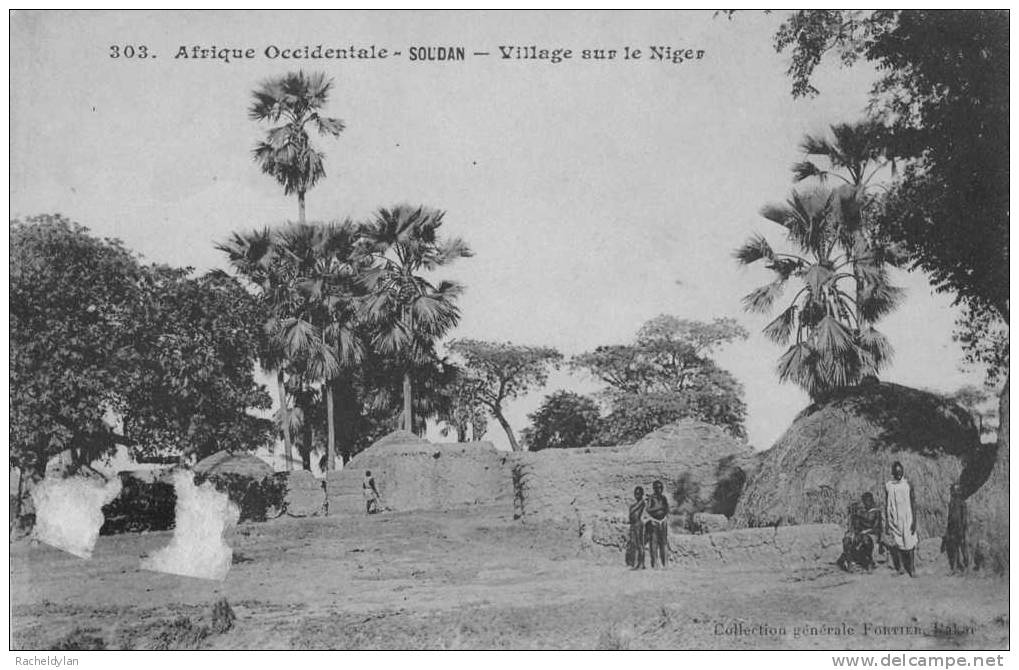 SOUDAN  ( Affrique Occidentale ) Village Sur Le Niger - Soudan