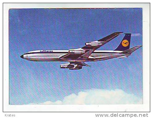 Postcard - Boeing 707, Lufthansa  (V 607) - 1946-....: Moderne