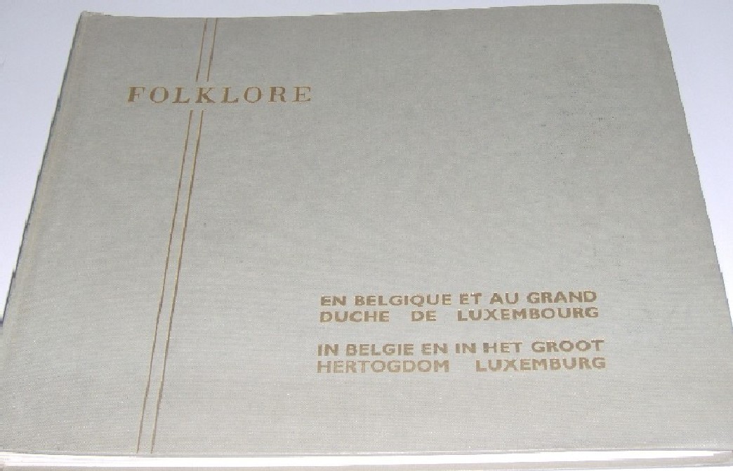 (magasins) VEGE "Folklore En Belgique Et Au Gd. Duché De Luxembourg" 4 Volumes Complets - Sammelbilderalben & Katalogue