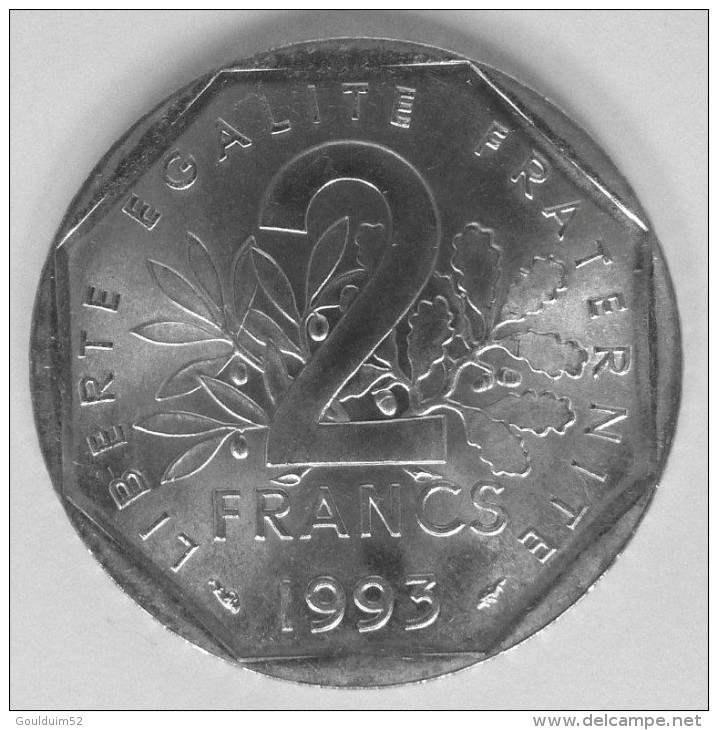 2 Francs 1993    Jean Moulin - Herdenking
