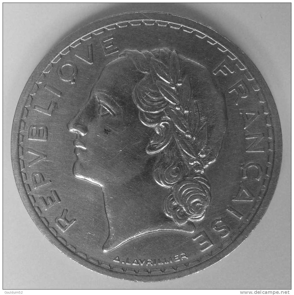 5 Francs 1935   Lavrillier - 5 Francs