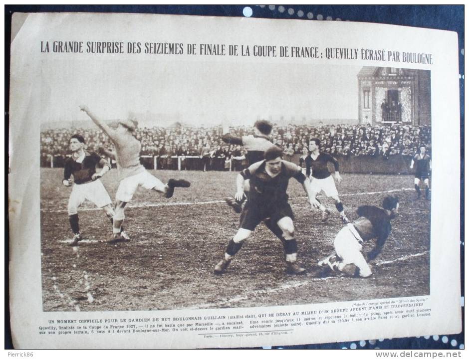 1928 YVES DU MANOIR BOXE PLADNER ASH NATATION CANOTS MOTEUR CALIFORNIE FOOTBALL COUPE DE FRANCE QUEVILLY BOULOGNE