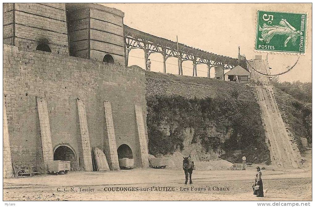 Cpa Coulonges Les Fours à Chaux - Coulonges-sur-l'Autize