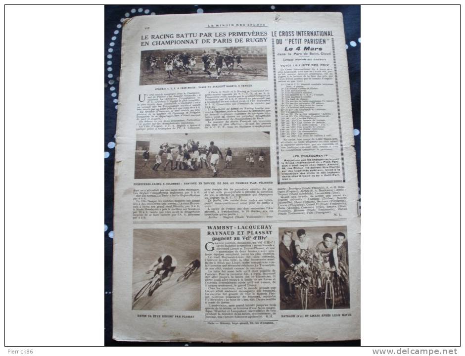 1928 LES 2 eme JEUX OLYMPIQUES D'HIVER A SAINT MORITZ HOCKEY PATINAGE A DAVOS AVIATION COSTE ET LE BRIX FOOTBALL TENNIS