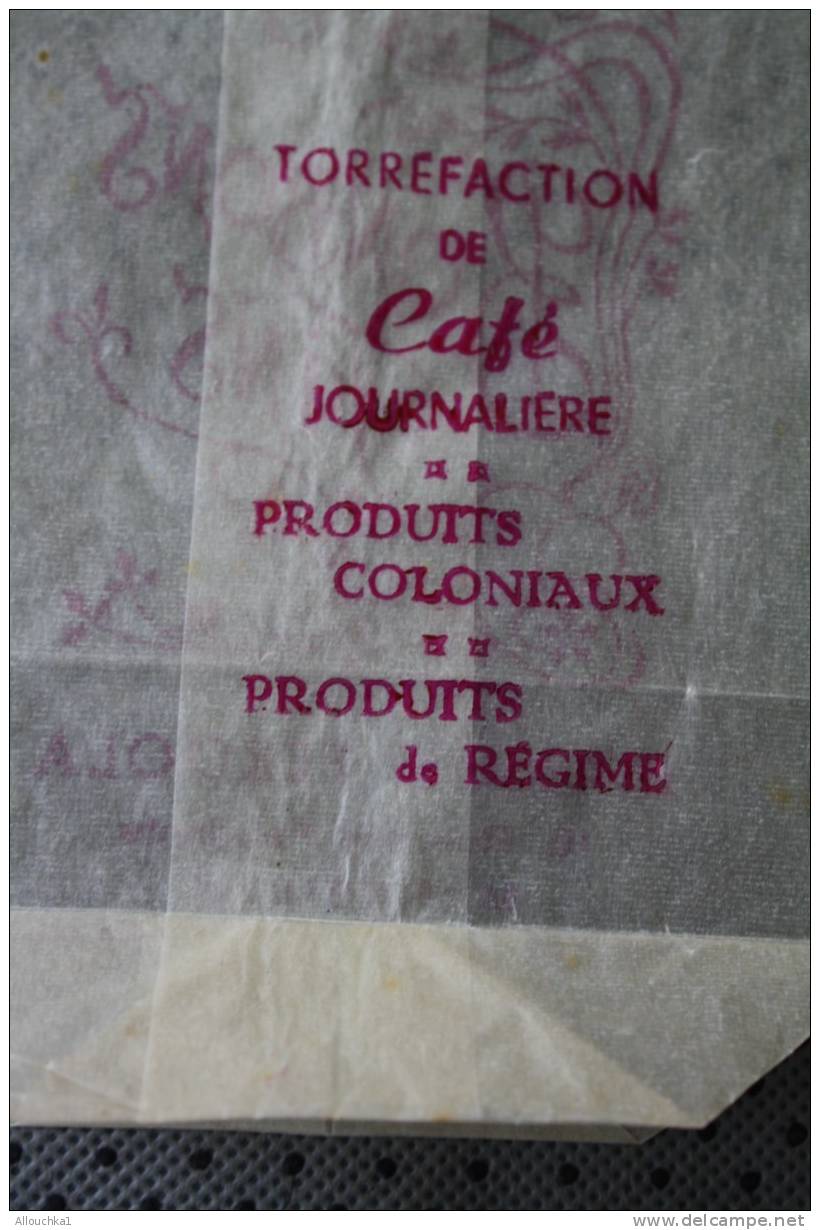 POCHETTE PAPIER TRANSLUCIDE:TORREFACTION Café PRODUIT COLONIAUX PRODUITS REGIME MAISON PERGOLA R DES FEUILLANT MA - Sonstige & Ohne Zuordnung