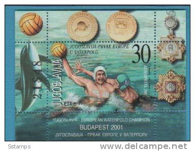 306 JUGOSLAVIJA JUGOSLAVIEN JUGOSLAVIA  WATER POLO      NEVER HINGED - Water Polo