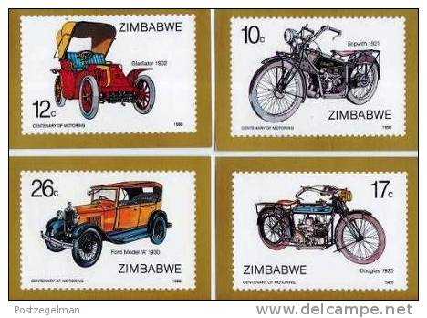 ZIMBABWE 1986 Postcards Motoring 350-355 F534A+B - Other & Unclassified