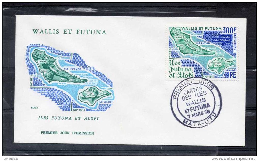 WALLIS Et FUTUNA : Cartes Des Îles : Iles Futuna Et Alopi - Géographie - Cartographie - Cartes - - FDC