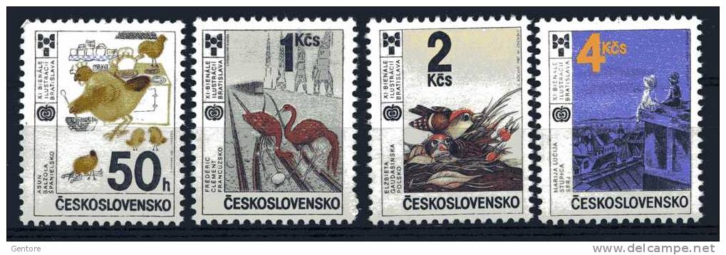 CZECHOSLOVAKIA 1987  Book For The Child  Expo Cpl Set Yvert Cat N° 2732/35   Absolutely Perfect  MNH** - Other & Unclassified