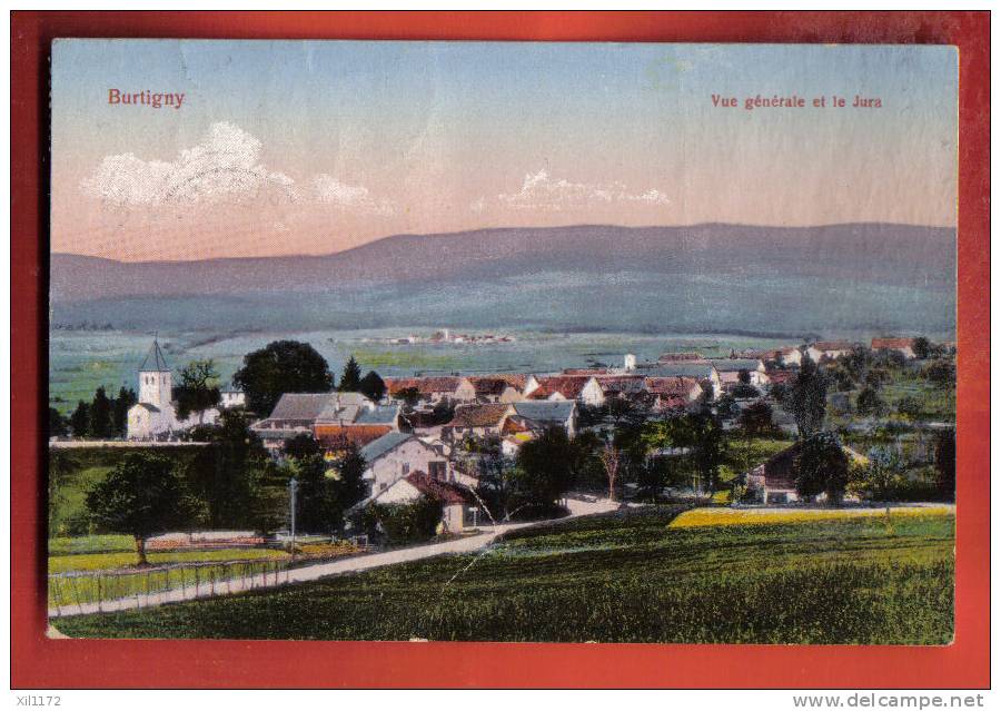 L1017 Burtigny Vue Générale Et Le Jura. Cachet Burtigny Et Verdun 1930.Pli Au Centre De La Carte.Feignoux. - Burtigny