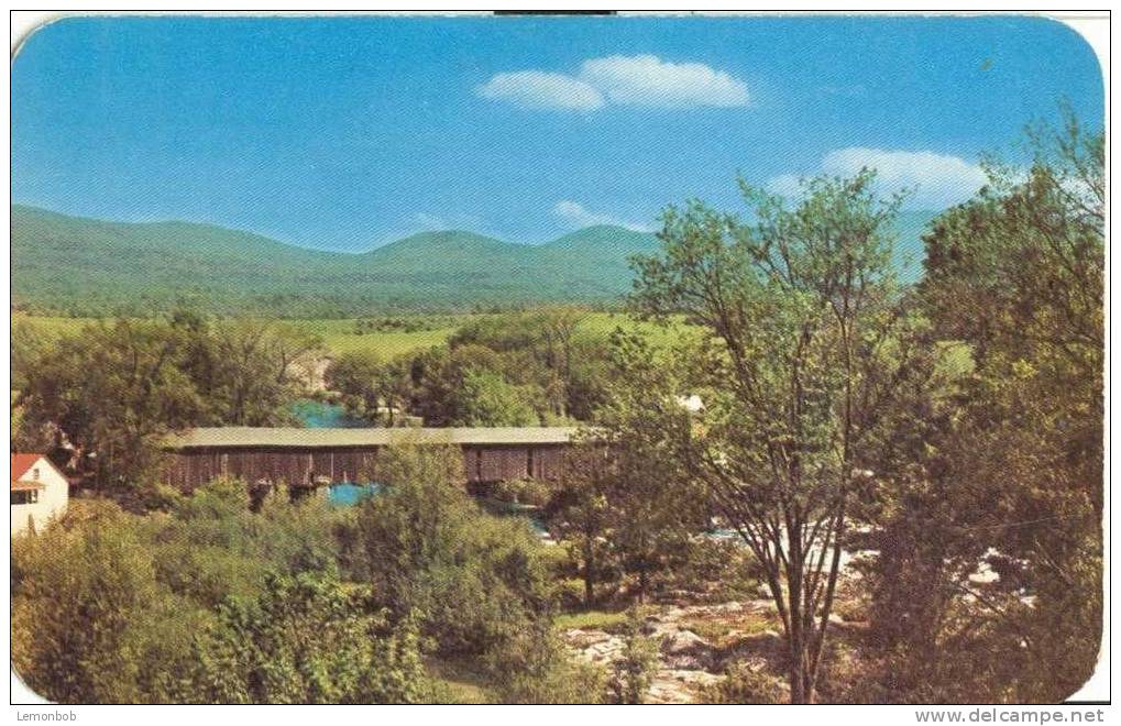 USA – United States – Covered Bridge At Jay, New York, In The Adirondacks 1950s Unused Postcard [P3739] - Adirondack