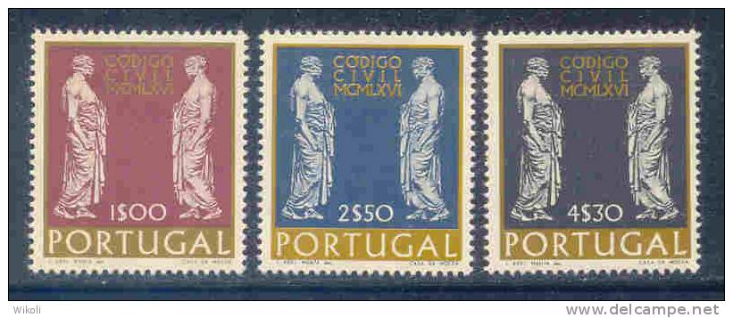 Portugal - 1967 Civil Law (Complete Set) - Af. 1004 To 1006 - MNH - Nuovi