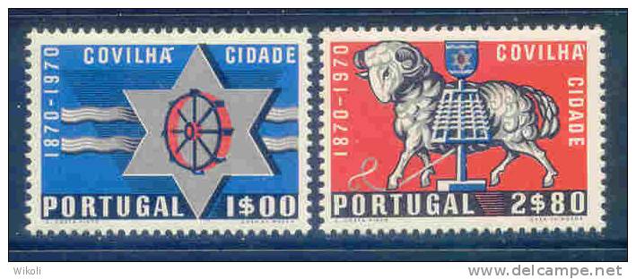 Portugal - 1970 Covilha (Complete Set) - Af. 1079 To 1080 - MLH - Nuovi