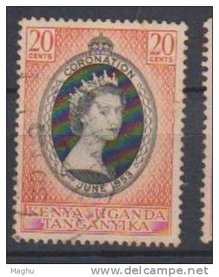 Coronation Used 1953, K.U.T. Kenya, Uganda Tanganyika - Kenya, Oeganda & Tanganyika