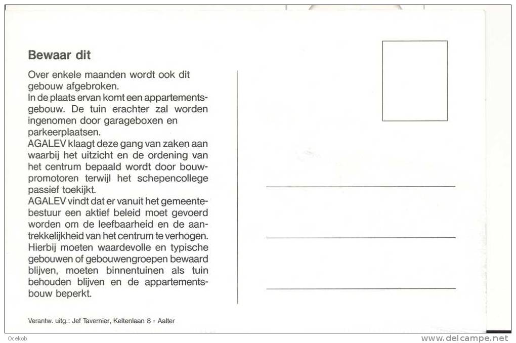 Aalter - AGALEV - Afbraak Huis -  Kredietbank - Banques