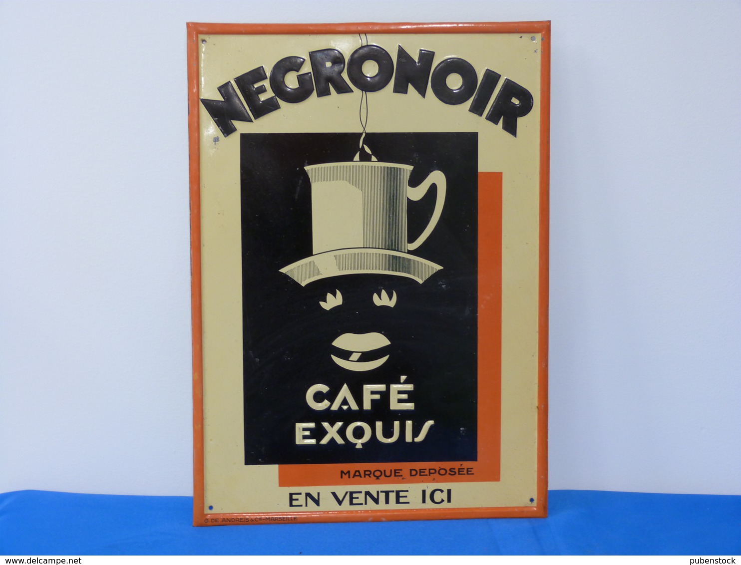 Publicité Métal "CAFE NEGRONOIR" - Café & Thé