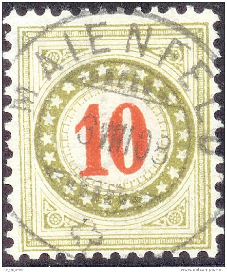 Heimat GR MAIENFELD 1908-08-03 Vollstempel Auf Porto 10 Rp. Zu#18GcIIK - Impuesto
