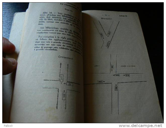 notice manuel 1938 code de la route de la police de la circulation